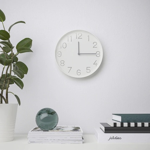 이케아 트롬마 시계 화이트 벽시계 25cm 인테리어 DIY 아날로그 105.570.79
