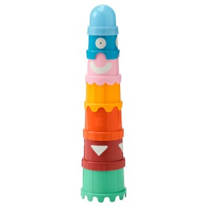 이케아 웁스토 컵 쌓기놀이 어린이 장난감 물 논리적 사고 능력 발달 405.138.85