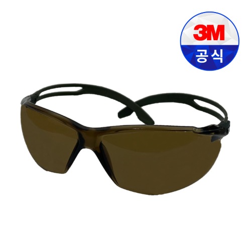 3M SF505SGAF 브라운 보안경 눈보호 선글라스 자외선차단 김서림방지 라이딩 레저