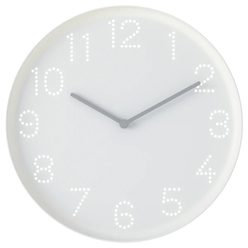 이케아 트롬마 시계 화이트 벽시계 25cm 인테리어 DIY 아날로그 105.570.79