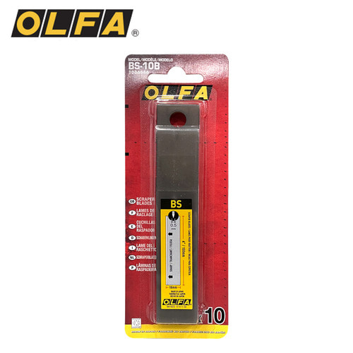 OLFA 올파 스크래퍼 XSR-300 칼심 리필 BS-10B 스티커 페인트 이물질 제거 헤라