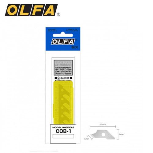 OLFA 올파 원절단기 컴퍼스 원형칼 CMP-1 리필 칼심 COB-1 공예