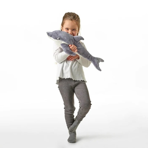 이케아 블로빙아드 돌고래 50cm 인형 애착 봉제 동물 어린이 수면 장난감