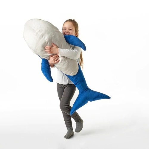 이케아 블로빙아드 파란 고래 대형 100cm 인형 애착 봉제 수면 어린이