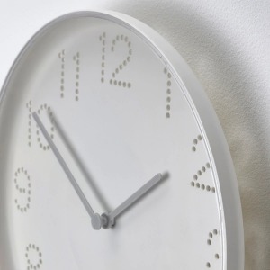 이케아 트롬마 시계 화이트 벽시계 25cm 인테리어 DIY 아날로그