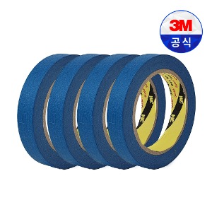 3M 마스킹 테이프 303SB 블루 40M 종이 페인팅 도색 보양 시공 인테리어 도장 20mm 4개