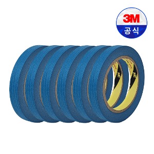 3M 마스킹 테이프 303SB 블루 40M 종이 페인팅 도색 보양 시공 인테리어 도장 15mm 6개